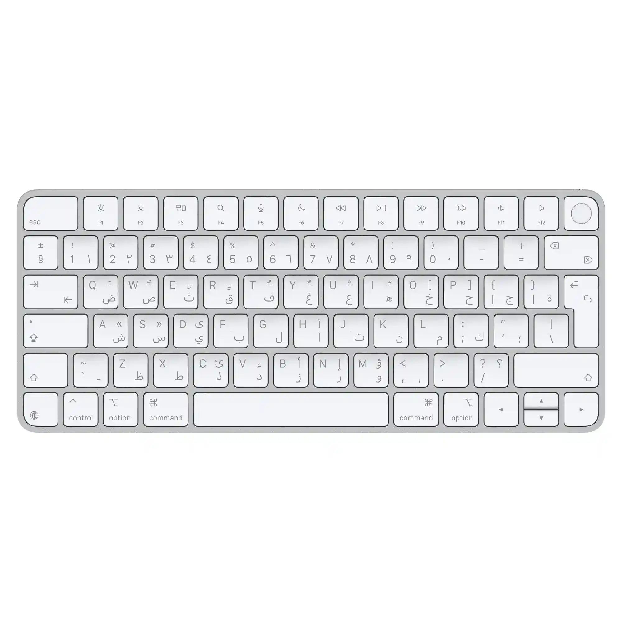 Apple Magic Keyboard with Touch ID for Mac models with Apple silicon (USB–C) - Arabic