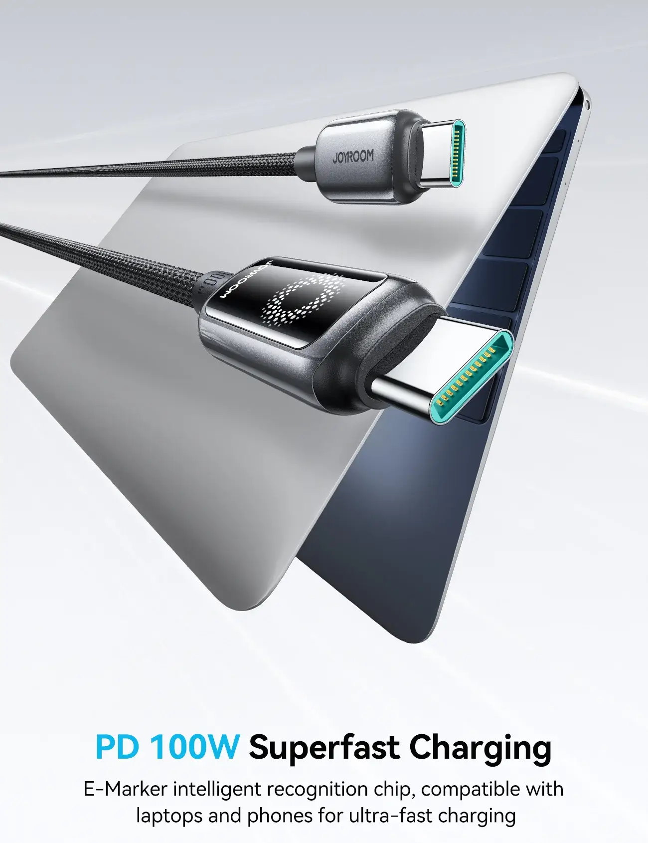 JoyRoom Auto Power-Off Fast Charging Type-C To Type-C Cable 1.2m