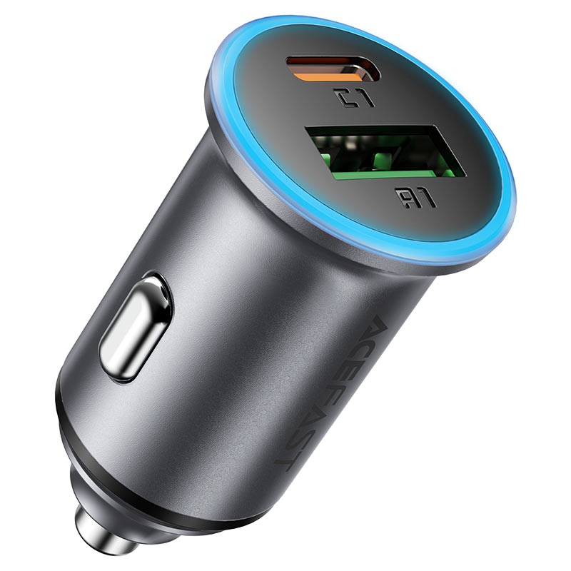 AceFast Car Charger USB-C + USB-A 65W