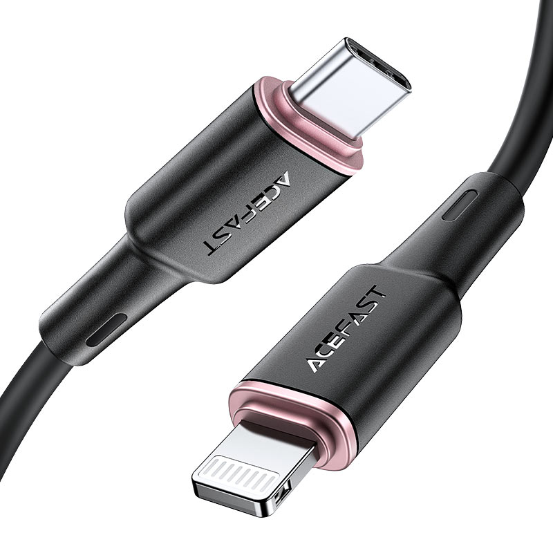 AceFast Fast Charging Type-C To Lightning Cable 1.2m Black