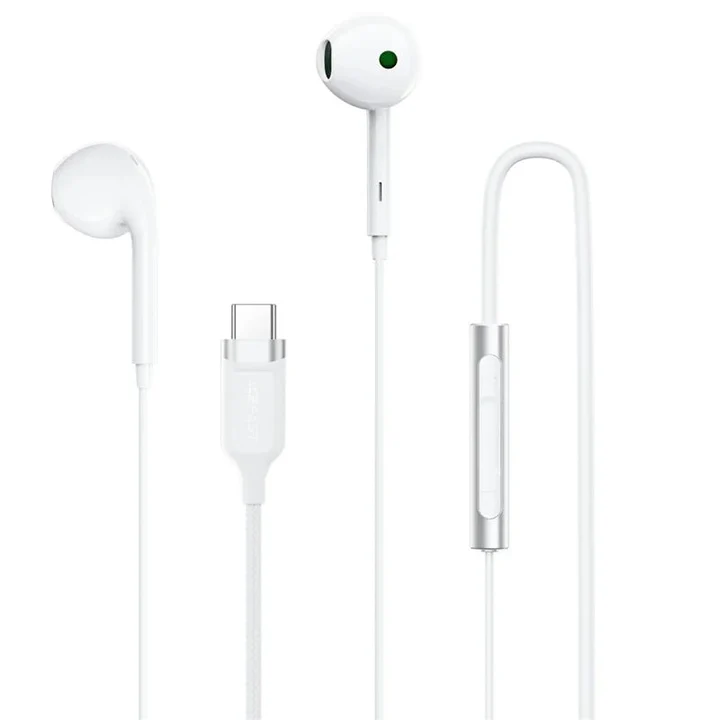 AceFast Wired Earphones With Mic Type-C White