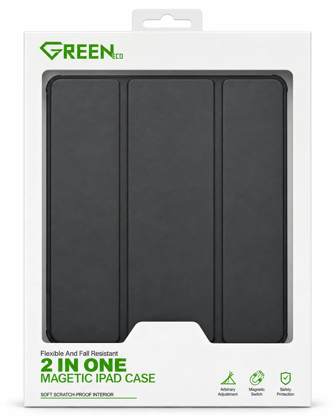 Green Eco 2-in-1 Magnetic iPad Case for iPad