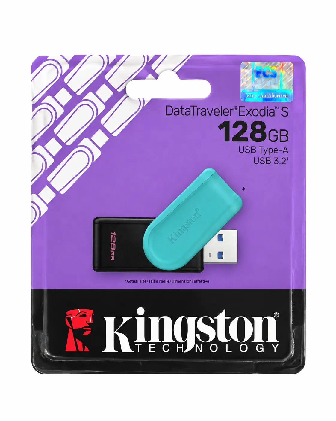 Kingston DataTraveler Exodia S 128GB USB 3.2 Flash Drive