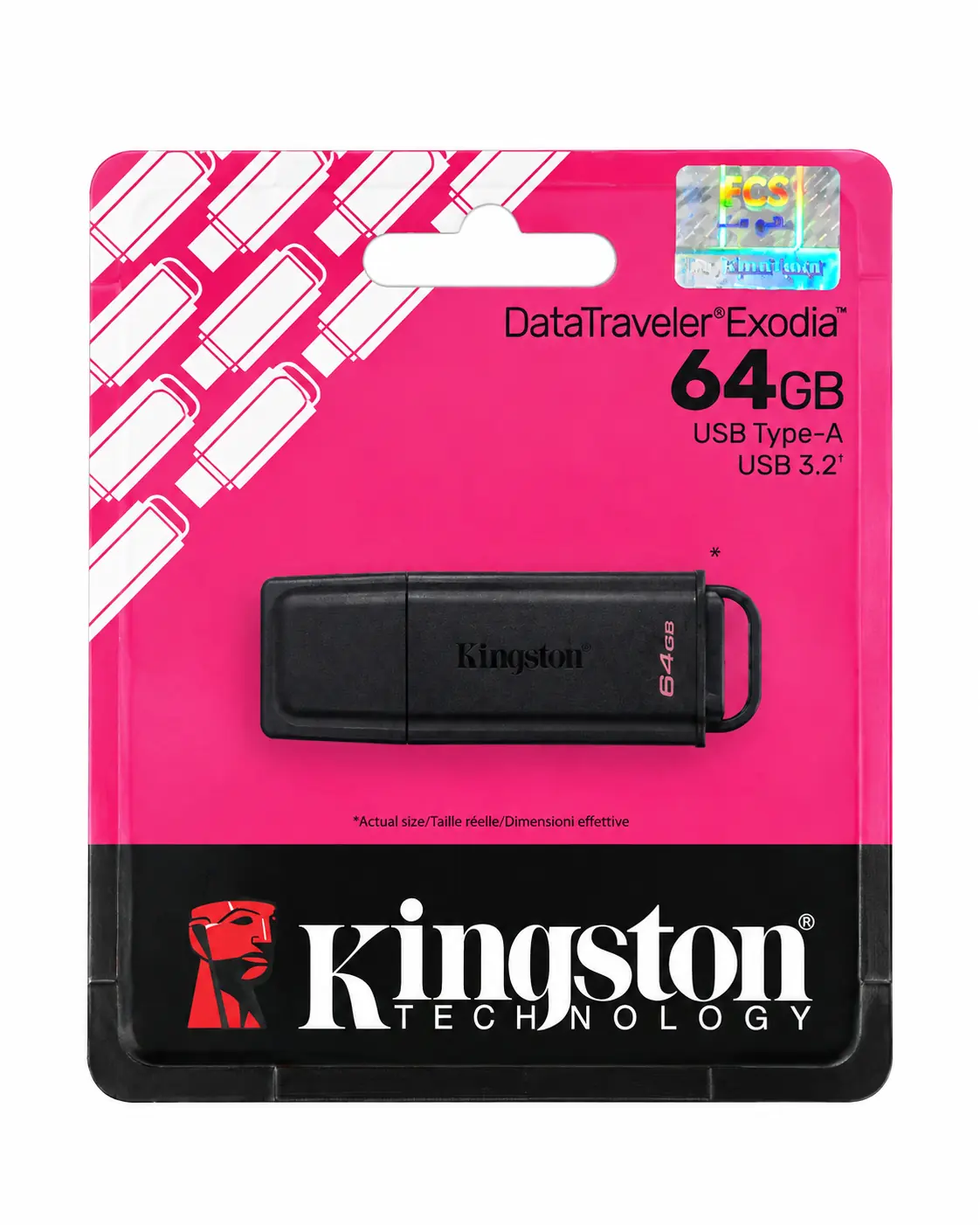 Kingston DataTraveler Exodia 64GB USB 3.2 Flash Drive