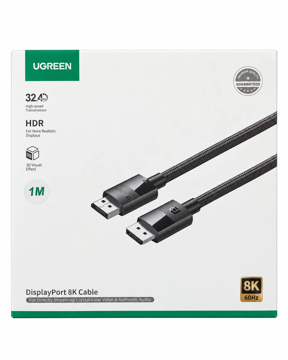 UGREEN DisplayPort to DisplayPort Cable - 8K 60Hz