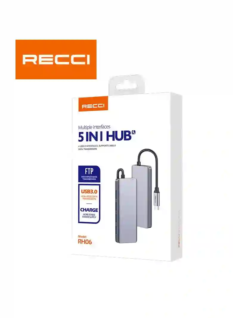 Recci 5 in 1 USB-C HUP
