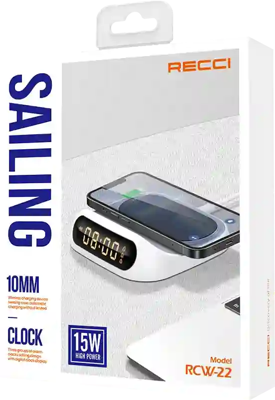 Recci Clock Wireless Charger Sailing 15W